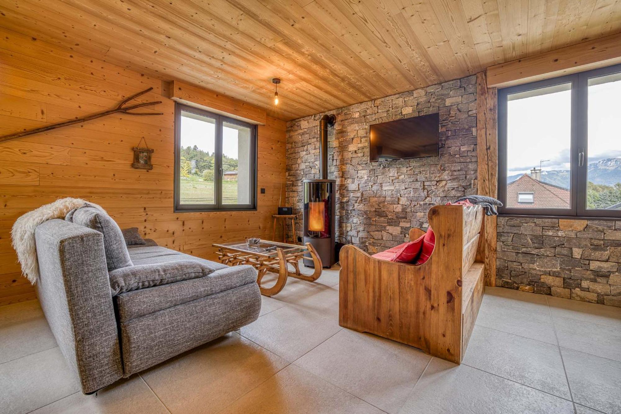 Apartamento L'Ecureuil, Chez Le Charpentier D'Antan, La Chaleur Du Bois, Le Calme De La Campagne Epagny Metz-Tessy Exterior foto